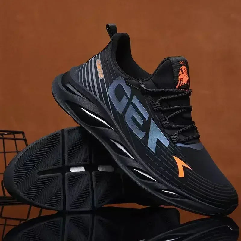 New Summer Mens Breathable Mesh Running Shoes Lightweight Trendy Sports Sneakers for Daily Workout and Outdoor Walking