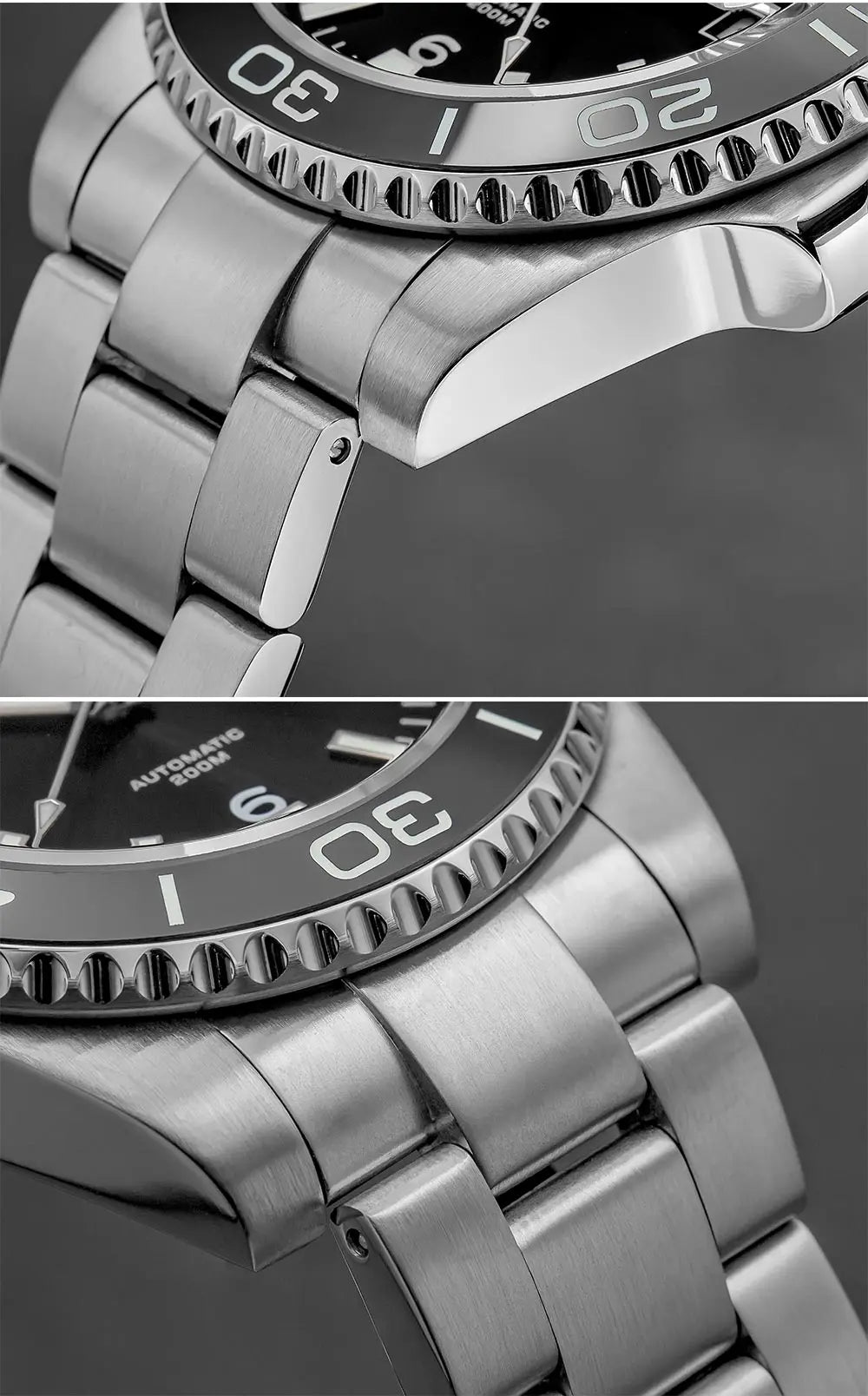 ADDIESDIVE New Diving Gift Watch Men 8215 Automatic Sapphire AR Coated Glass Ceramic Bezel Waterproof 200m Luminous Stainless St