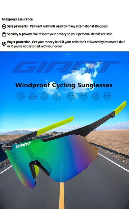 ochelari de soare uriași pentru ciclism, pentru bărbați și femei, MTB, bicicletă de șosea, ochelari de soare pentru ciclism, lentile pentru activități în aer liber, cu husă, ochelari de protecție pentru ciclism