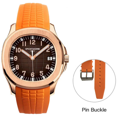 Specht&Sohne 40MM Men's Watches Mechanical Watch Japan Miyota 8215 Movt Rose Gold Stainless Steel Classic 5167 Watch Waterproof