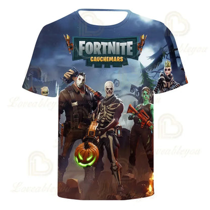 Camiseta 3D Red Jade Fortnite Anime Battle Royale para hombre, mujer y niños - Camiseta Pelly, regalo de cumpleaños para niñas y niños