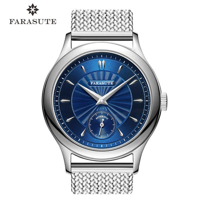 FARASUTE Retro Hangzhou Customized Movement Automatic Mechanical Watch Men Sapphire Stainless Steel Small Second Hand Wristwatch