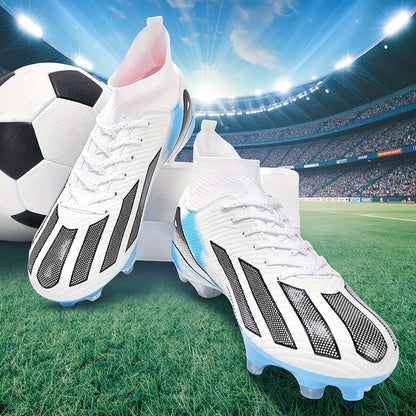 Men's New TF Football Boots Sneakers Society Turf Grass Ultralight Male Soccer Shoes Comfortable Ankle Football Shoes Futsal Fast