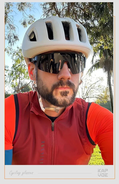 Ochelari de soare fotocromatici Kapvoe pentru ciclism, ochelari pentru bărbați, ochelari de modă, pentru bicicletă de munte, pentru ciclism în aer liber, pe șosea, ochelari de protecție, ochelari sportivi, MTB, bicicletă