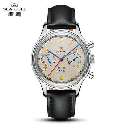 Seagull 1963 International Edition Orologio Meccanico da Uomo da Pilota ST1901 Cronografo Retrò da Polso Aviazione Air Force Nuovo