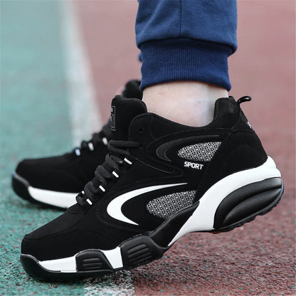 Sapatilhas modernas color block de tamanho grande para homem, confortáveis, antiderrapantes, com atacadores, casuais e duráveis, para atividades ao ar livre masculinas