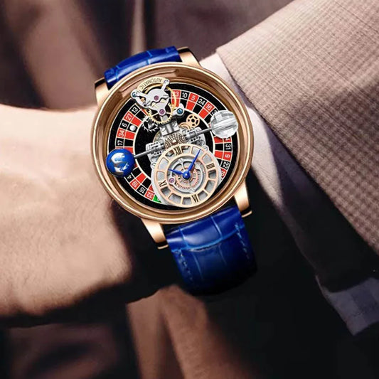 PINDU Upgraded Version Pindu Russian Roulette Celestial Series Quartz Watch Men's Astronomical Casino Las Vegas Men's Watch