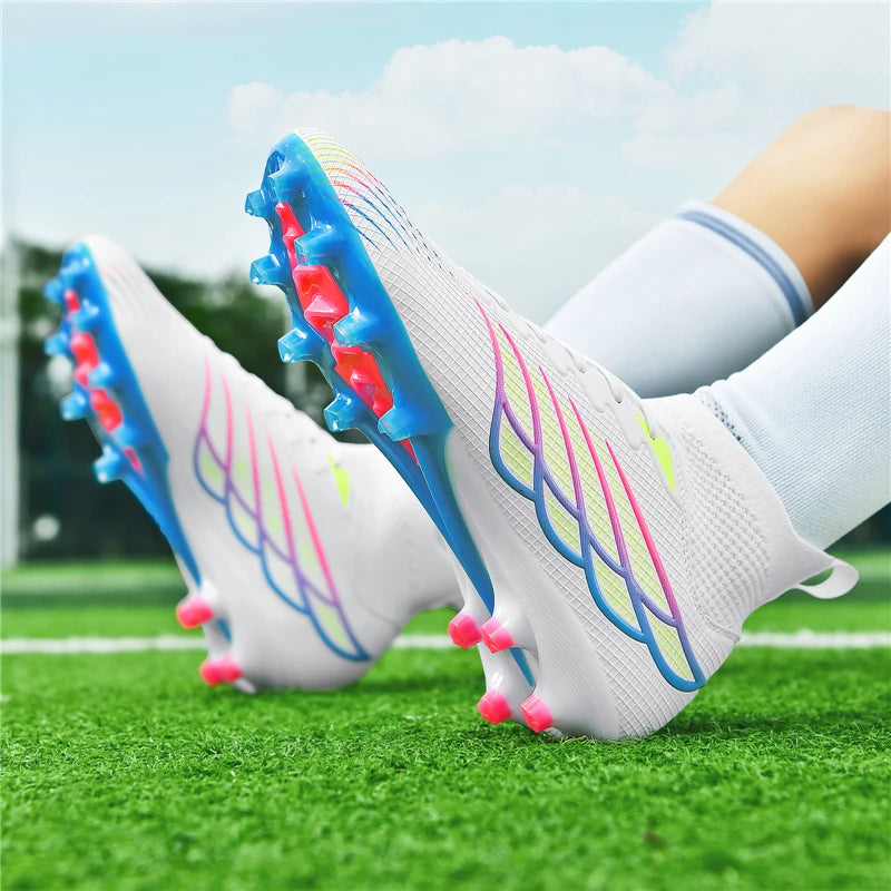 2026 Superfly FG Football Boots Outdoor Soccer Cleat Black Shoes Soft Sport Professional Shoes Breathable Comfortable Boots Plus