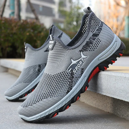 Zomerse herensneakers sportieve mesh herenschoenen ademende sportschoenen canvas lichtgewicht sneakers goedkope schoenen uitverkoop