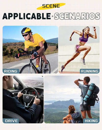 KAPVOE Ochelari UV400 pentru bărbați și femei, pentru ciclism de șosea, sporturi montane, activități în aer liber, ochelari de soare fotocromatici pentru ciclism, ochelari de bicicletă
