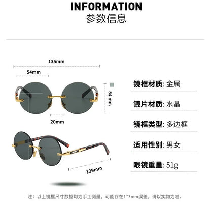 Ochelari de soare din rășină pentru bărbați, fără ramă, cu protecție UV400, ochelari de protecție stilată, ochelari de soare decorativi de vară