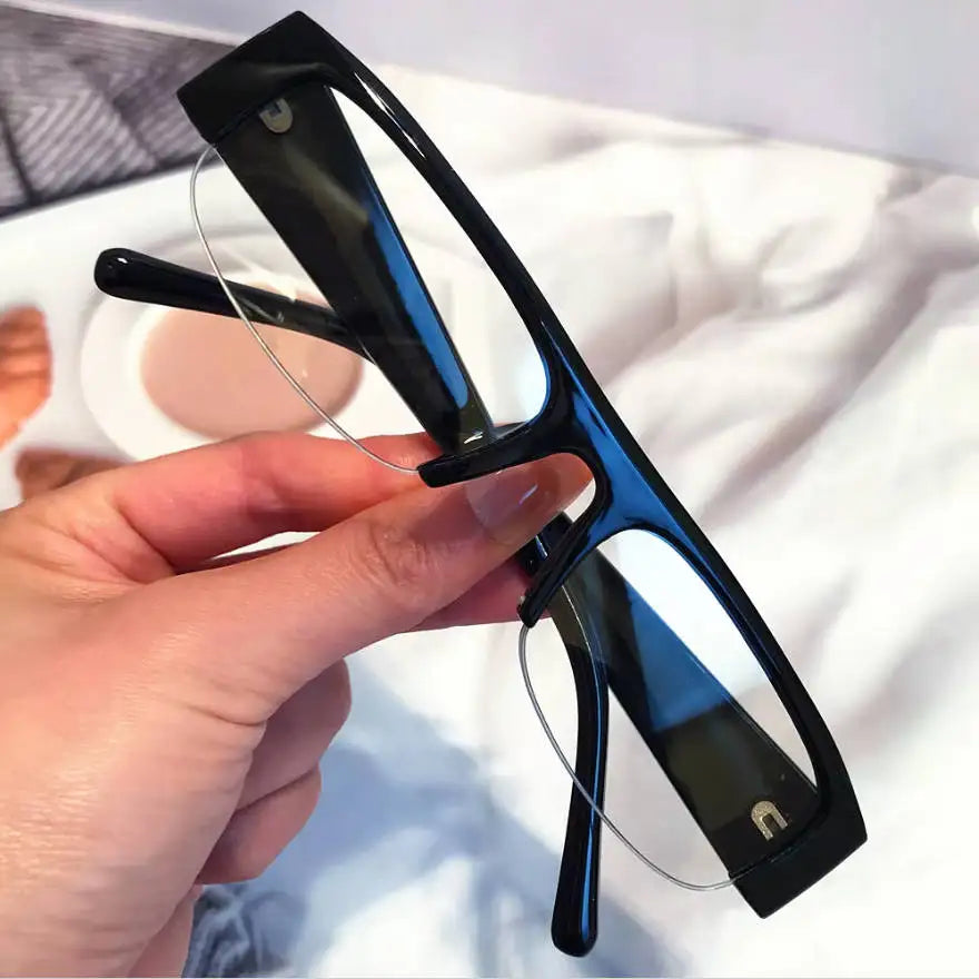 ochelari de soare vintage, mici, dreptunghiulari, cu jumătate de ramă, negri, cu lentile în degrade leopard, pentru femei, ochelari de soare la modă pentru condus