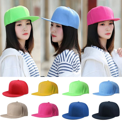 Men Women Multi Color Baseball Cap Peaked Cap Streetwear Hip hop Dad Hat wide Flat Brim Snapback Hat Outdoor Sun Hats for adult