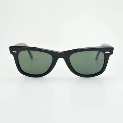 Ochelari de soare clasici cu lentile de sticlă Ochelari de soare din acetat pentru bărbați Y-2140 Design cu nit dublu Ochelari de protecție eleganți pentru femei, cu formă pătrată, cu protecție UV