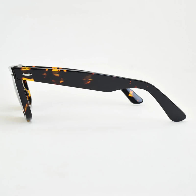 Ochelari de soare clasici cu lentile de sticlă Ochelari de soare din acetat pentru bărbați Y-2140 Design cu nit dublu Ochelari de protecție eleganți pentru femei, cu formă pătrată, cu protecție UV