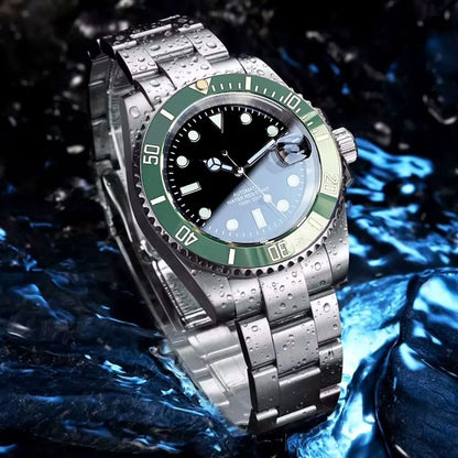 200m Waterproof Miyota8215 Automatic Men's Watch Diver Watches 40mm Mechanical Movement Luminous Jubilee Strap Glide Lock Buckle