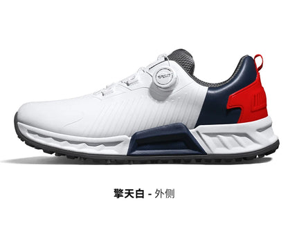 PGM Golf Shoes Men's Cushioning Rebound Sneakers, Knob Men's Shoes, Wear-Resistant TPU Waterproof Shoes