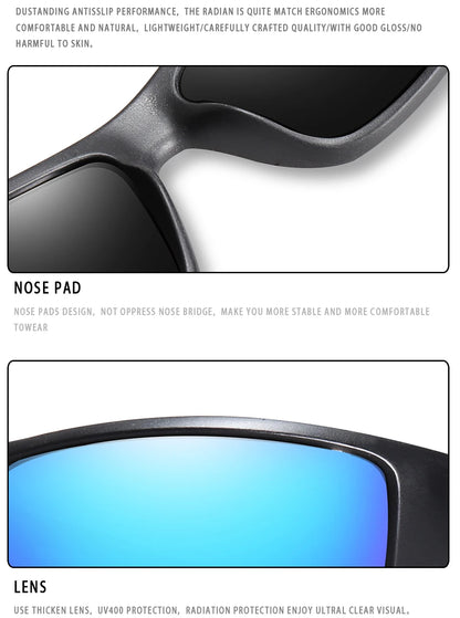 Ochelari de soare LOISRUBY cu lentile polarizate, camuflați, pentru ciclism, șofat, activități în aer liber, protecție Tacakle, sport, pescuit și alergare