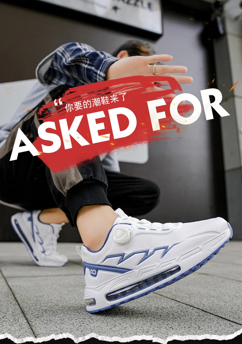 Zapatillas de running para hombre de primavera y verano, calzado de senderismo para exteriores, zapatillas de trail resistentes al desgaste con cierre BOA, transpirables, de estilo deportivo y casual