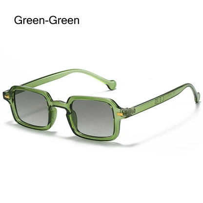 Ochelari de soare Fashion Square pentru femei, model nou retro cu nituri decorative; ochelari de soare pentru bărbați, model leopard albastru, cu lentile degradate, protecție UV400