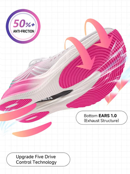 IRUNSVAN Marathon Racing Carbon Plate Men's Running Shoes Ultra Light Shock Absorption Training Women's Sports Shoes