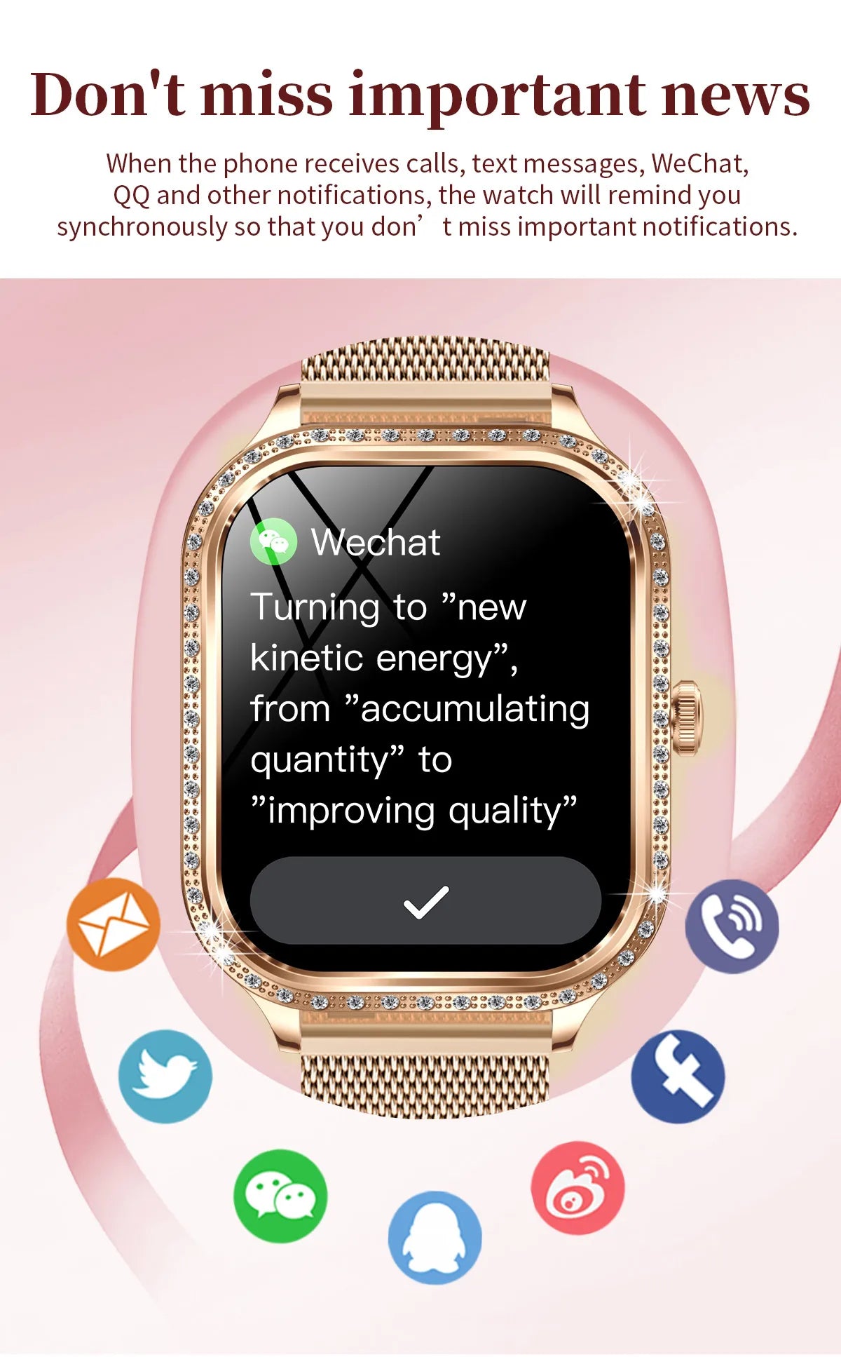 LIGE New Luxury Smart Watch Heart Rate Monitor Fashion Ladies Bracelet 2024 Bluetooth Call Smartwatch Womoen For Android IOS