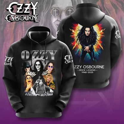 Men's Hoodie New Rock Ozzy Osbourne Band 3d Print Hoodies Men Women Fashion Street Hoodie Sweatshirt Women Coat Hip Hop Sudadera