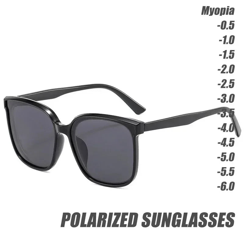 Ochelari de soare polarizați pentru bărbați și femei, cu protecție împotriva luminii albastre, ochelari pentru miopie, ochelari anti-radiații pentru vedere de aproape, dioptrii de la 0 la -6,0