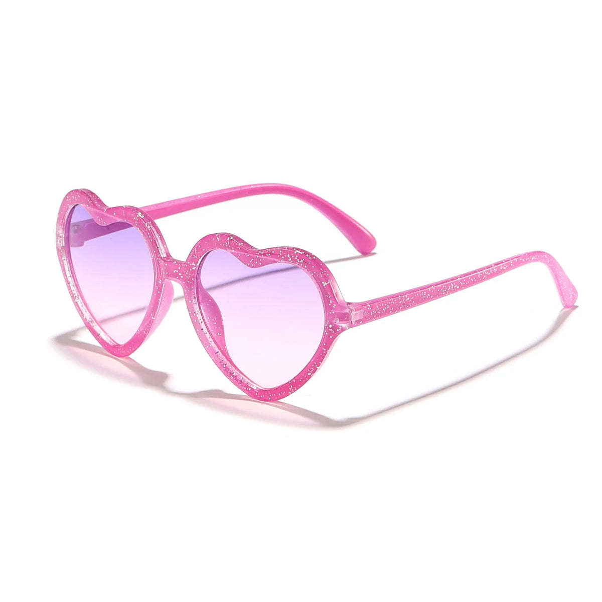 Ochelari de soare eleganți pentru copii, roz trandafiriu, cu inimioare, protecție UV400, ramă reglabilă, pentru băieți, fete, bebeluși și copii mici de 0-12 ani