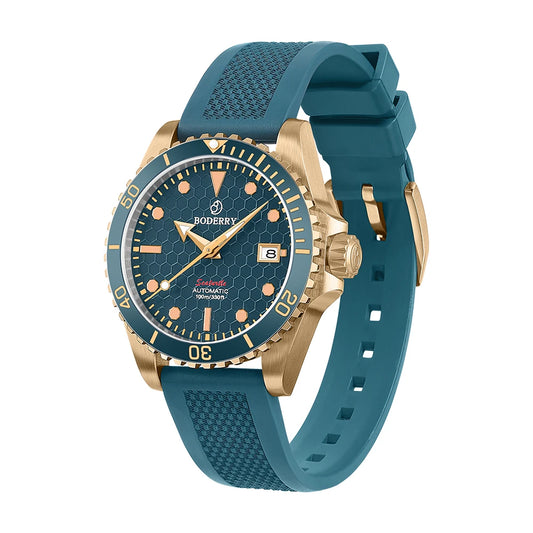 Boderry Bronze Watch Seaturtle Titanium Diver Luxury Wristwatch Automatic Mechanical Wristwatch Sport 200M Waterproof Luminous