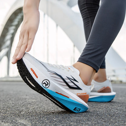 New Sports Shoes for Men & Women, Running Sneakers with Carbon Plate, Male Marathon Racing, Shock-Absorbing Athletics Training Shoes