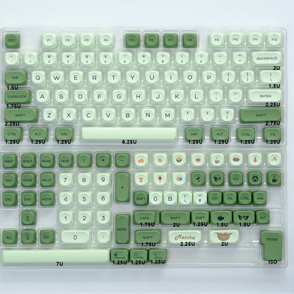 KBDiy KOA  Profile PBT Honey Milk Keycaps Russian Korean Japanese 137 Keys Caps for Mechanical Keyboard Keycap MAC for MX Switch