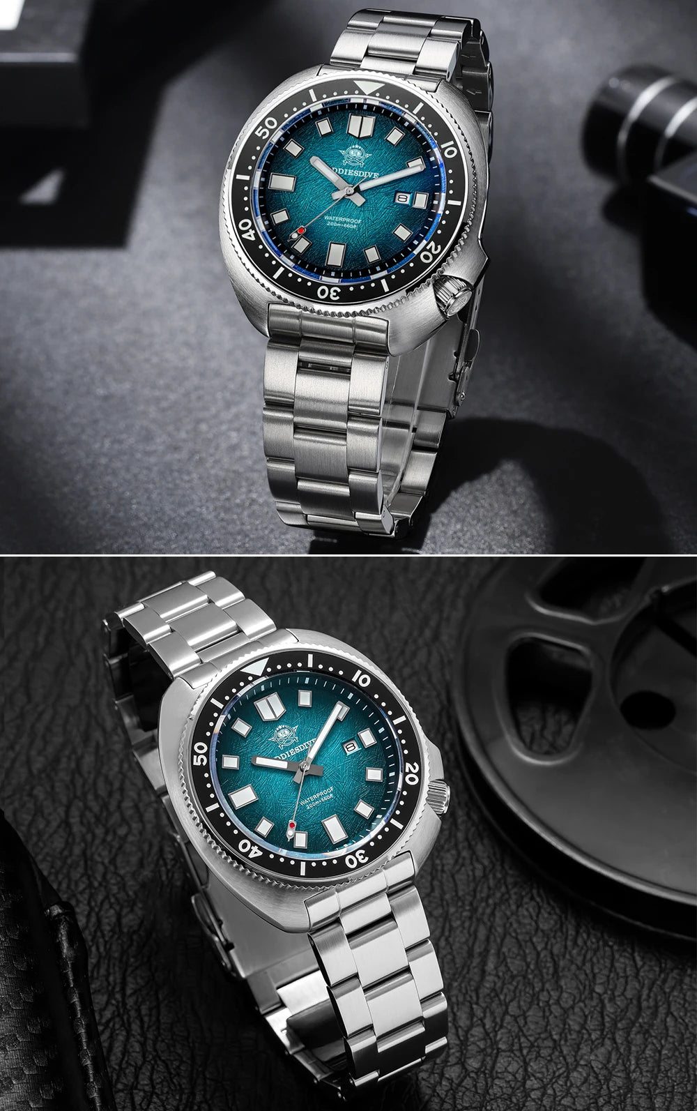 ADDIESDIVE Men's Luxury Watch 20Bar Waterproof  Display AD2511 Sapphire Glass Reloj Hombre BGW9 Super Luminous Quartz Watches