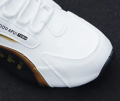 Vattentäta sneakers i PU-läder för män, lediga sportskor, lätta, andningsbara, platta och halkfria tennisskor, Zapatillas Hombre