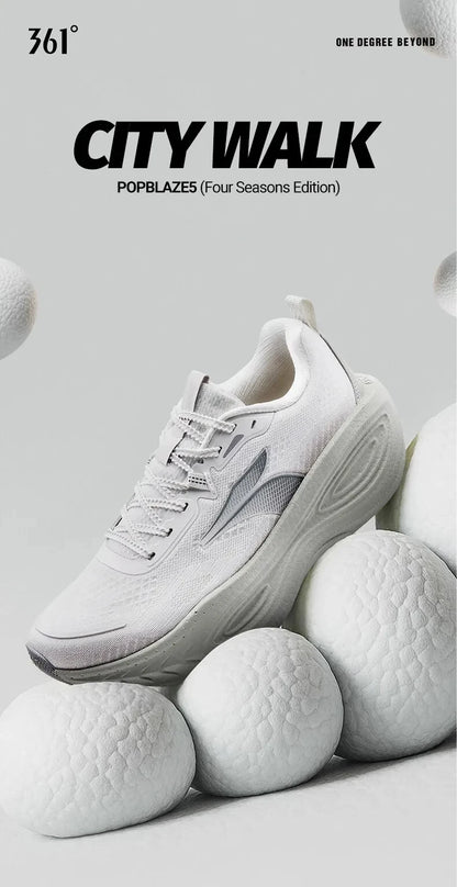 361 Degrees PopBlaze 5 Men Running Shoes New Cushioning Thick-Soled Breathable Non-Slip Outdoor Jogging Male Sneakers 672532212