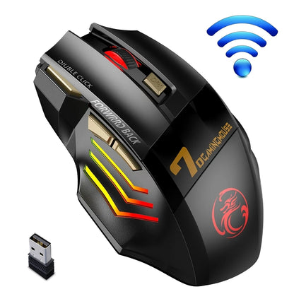 Wireless Bluetooth Mouse Rechargeable 7 Button RGB Gaming Mouse Gamer Ergonomic Mouse LED Backlit PC Silent Mice