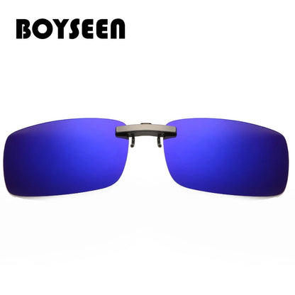 BOYSEEN Ochelari de soare polarizați cu clemă, lentile pentru vizibilitate zi și noapte la volan, unisex, sport, pescuit, ochelari pentru miopie, bărbați, femei, călătorii, activități în aer liber