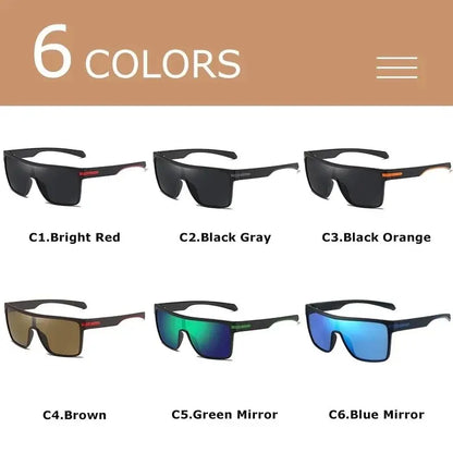 Ochelari de soare polarizați CRIXALIS pentru bărbați, pătrați, supradimensionați, antireflex, pentru șoferi, ochelari de soare cu oglindă, pentru femei, ochelari de protecție UV400, pentru bărbați