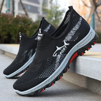 Zomerse herensneakers sportieve mesh herenschoenen ademende sportschoenen canvas lichtgewicht sneakers goedkope schoenen uitverkoop