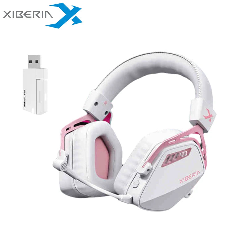 XIBERIA Wireless Gaming Headphones K03S Pro 7.1 Surround Sound 2.4GHz 4 Mode Headsets Gamer 2000mAh Battery Low Latency IEM