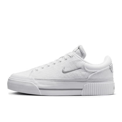 Nike Court Legacy Lit Leather Comfort Slip-Resistant Cushioning Durable Low-Top Tennis Shoe Women's DM7590-100
