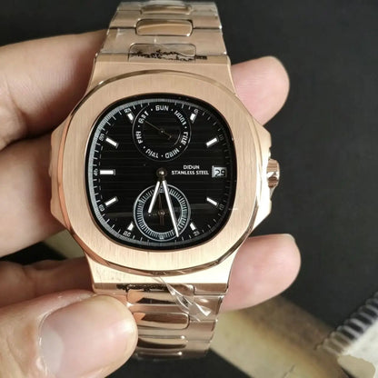 DIDUN TOP New Men Quartz Watches Sport Business Luxury Brand Stainless Steel Male Fashion Nautilus Wrist Clock Dropshipping