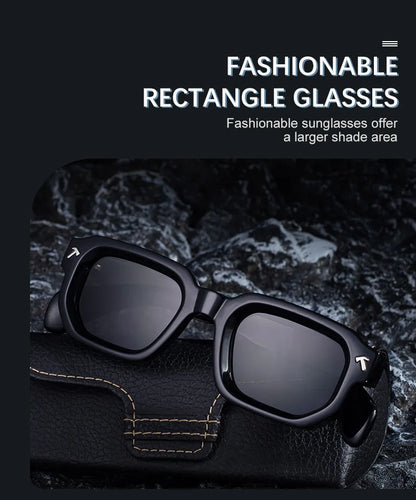 Ochelari de soare polarizați, pătrați, în stil punk, pentru bărbați, de marcă de lux, clasici, dreptunghiulari, cu protecție UV400, pentru șofat, la modă, pentru activități în aer liber