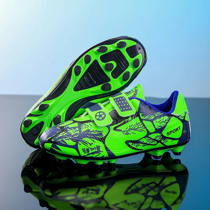 Soccer Cleats for Men and Women Breathable Lightweight Anti-Slip Firm Ground for Outdoor Football Training Match Sports