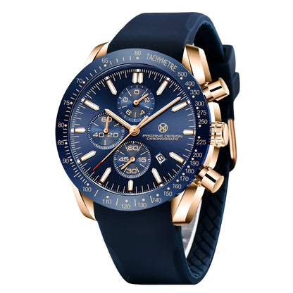PAGRNE DESIGN Quartz Watches Multi functional chronograph 44mm Fashionable men's watch PAGANI DESIGN Extended Brand PG5140