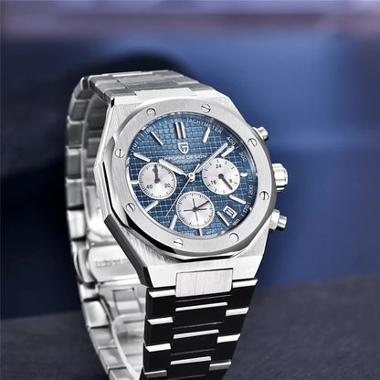 2025 PAGANI DESIGN PD1707 Mens Quartz Wristwatches 40MM Stainless Steel Sapphire Glass Waterproof Luxury Clock Gift Reloj Hombre