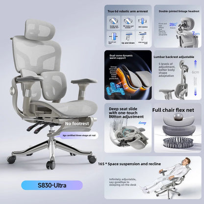 Stable Chair Lifting Waist Computer Chair Ergonomic Chair Office Chair Game Gaming Chair Waist Protection