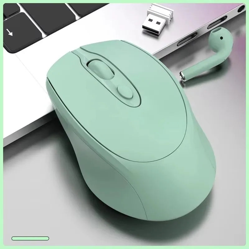 Bluetooth-Compatible Wireless Mouse 2.4G Rechargeable Wireless Computer Mouse USB Silent Gamer Mice for PC Laptop Macbook Tablet