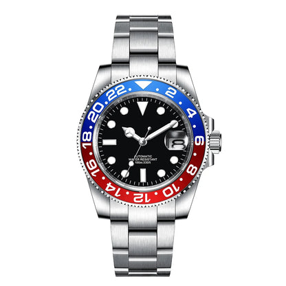 Customized Logo Reloj Men's Mechanical Automatic Wristwatch NH35 Movement 40mm Dial 100M Waterproof Sapphire Glass DIY Corgeut