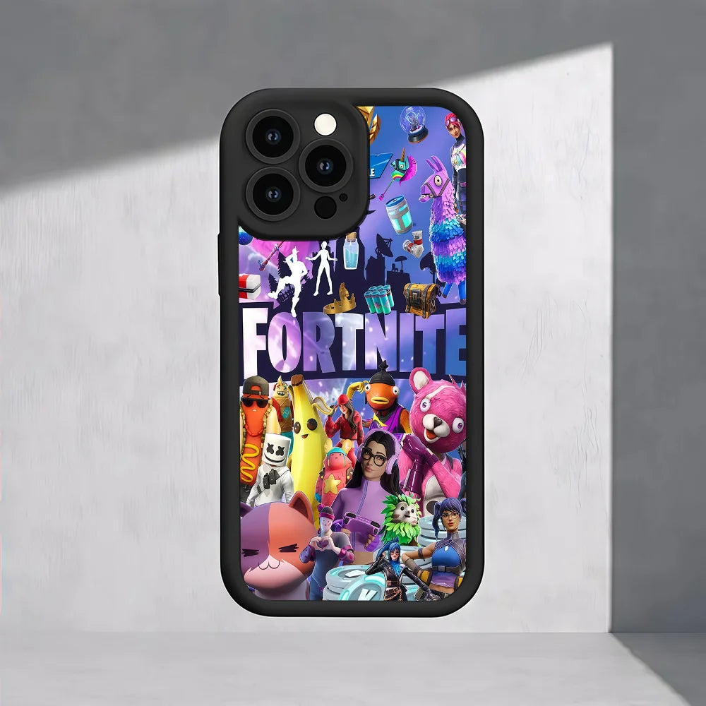 F-Fortnite Game Phone Case for iPhone 17e 17 16e 16 15 14 13 12 11 Air Pro Max Mini XR XS X 7 8 6 6s Plus Soft TPU Back Cover